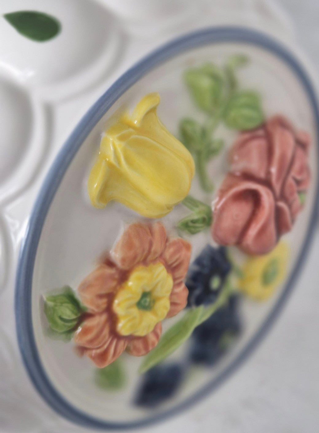 Ceramic Floral Wall Hanging