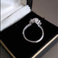 Vintage Estate Pearl and Halo Diamond Ring 18K - Local Pickup Only