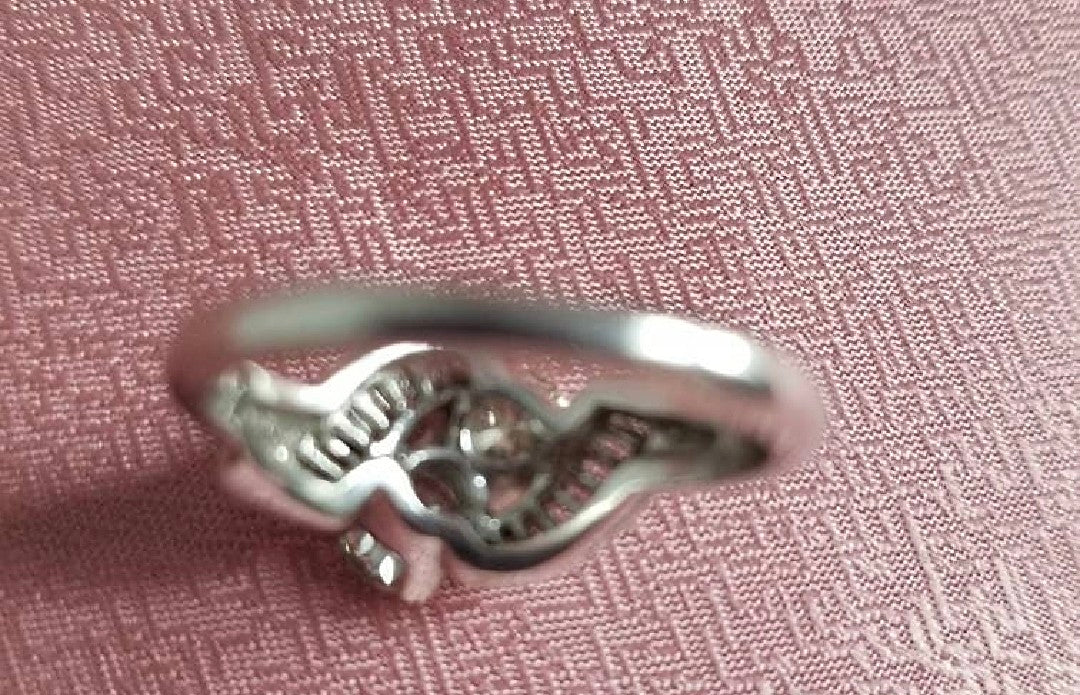 Vintage Old Mine Cut Dual Diamond Cocktail Ring