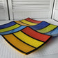 Fused Color Block Art Glass Dish