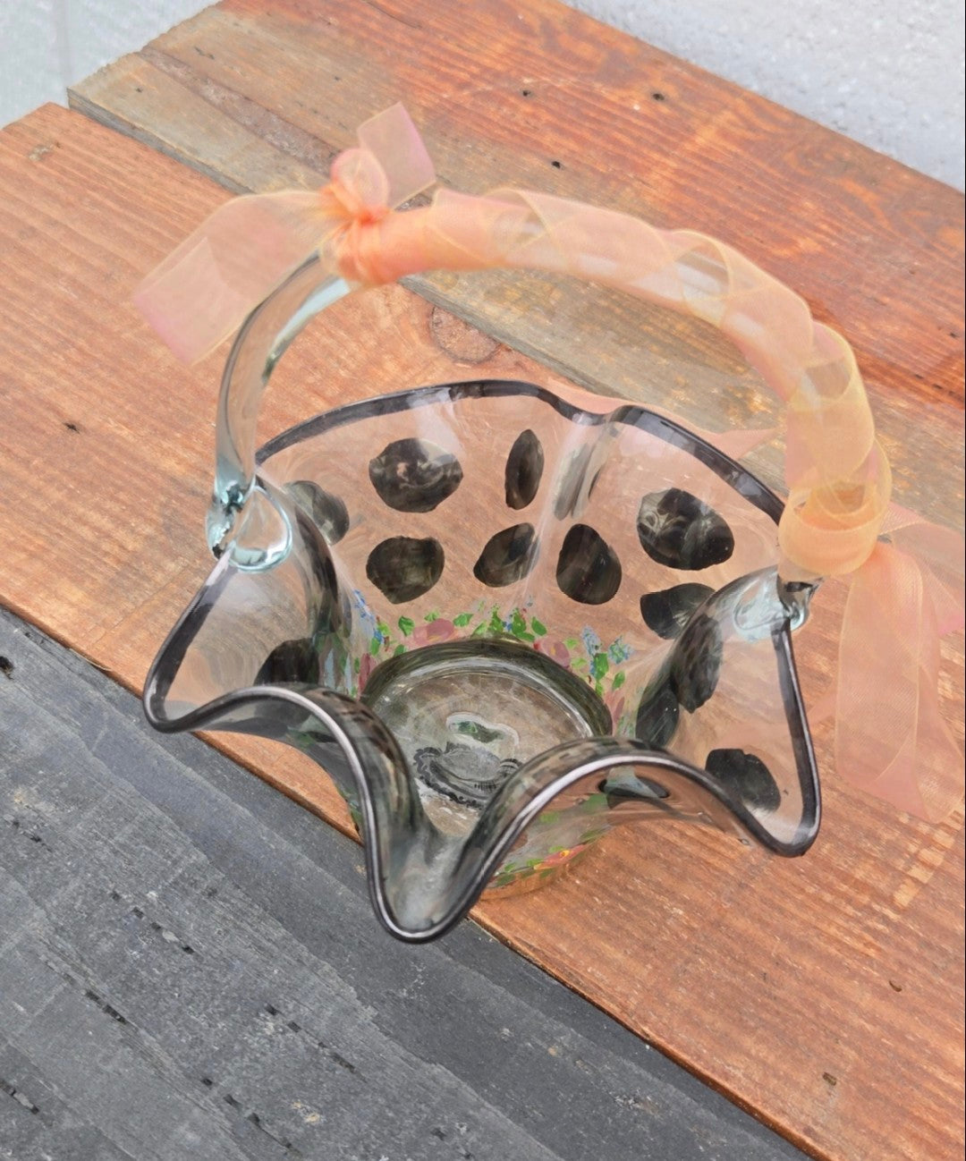 MacKenzie-Childs Glass Basket