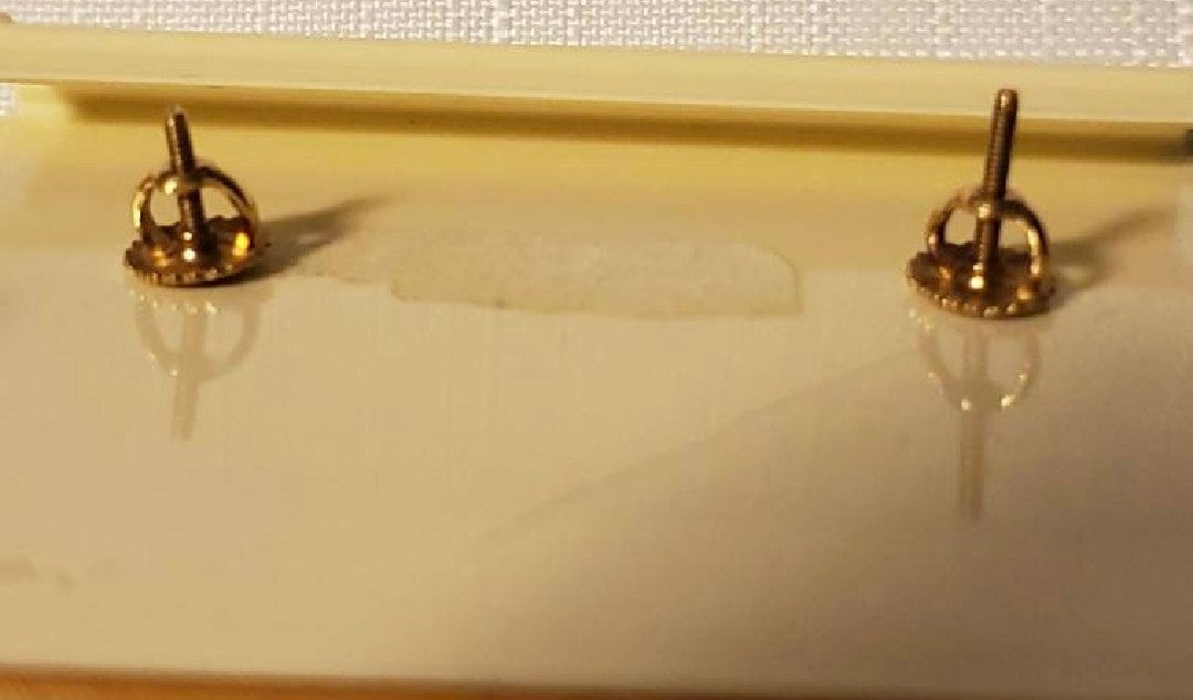 14K Gold Diamond Accent Pinwheel Earrings - Local Pickup Only