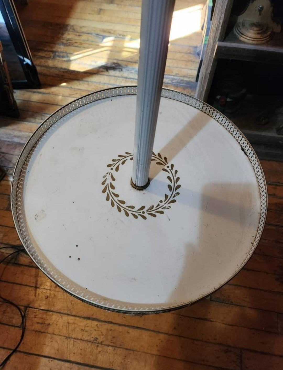 Toleware Metal Table Floor Lamp