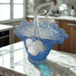 Fratelli Toso Art Glass Basket Vase