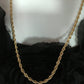 Estate 14K Yellow Gold Diamond Cut Rope Chain Necklace  *In-person pickup only*
