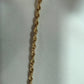 Estate 14K Yellow Gold Diamond Cut Rope Chain Necklace  *In-person pickup only*