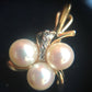 Cultured Pearl and Diamond Accent 14K Yellow Gold Pendant