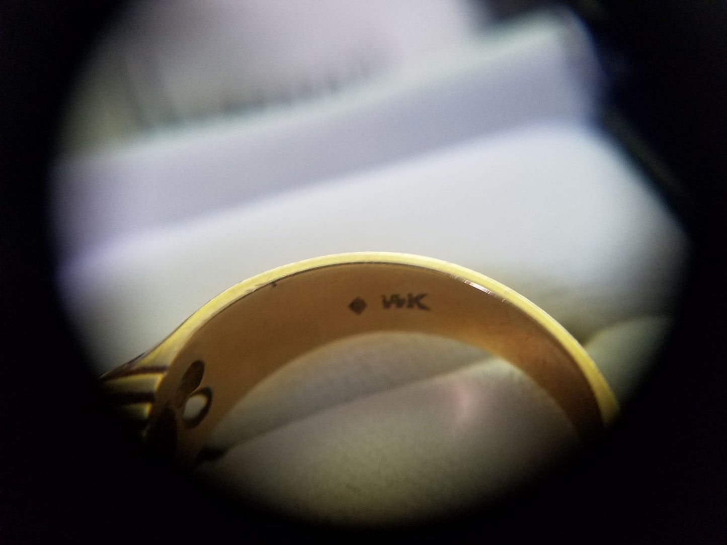 Estate Solitaire Ruby and 14K Yellow Gold Cocktail Ring *Local pickup Only*