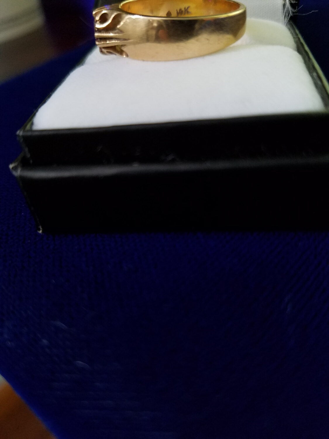 Estate Solitaire Ruby and 14K Yellow Gold Cocktail Ring *Local pickup Only*