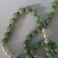 Vintage Jade and Pearl Necklace with 14K Yellow Gold Spacer Beads