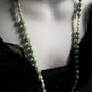 Vintage Jade and Pearl Necklace with 14K Yellow Gold Spacer Beads