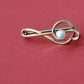 Krementz Pearl Music Clef Pin/Brooch