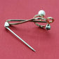 Krementz Pearl Music Clef Pin/Brooch