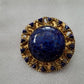 Gorgeous Blue Cabochon Lapis Brooch