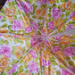 Vintage Pink and Yellow Floral Umbrella