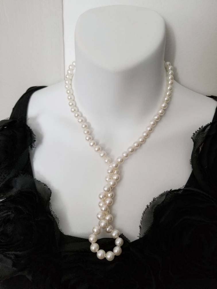 Vintage Necklace Strand of Pearls 14K