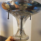 Vintage Crystal Semi-Mount Light Fixture