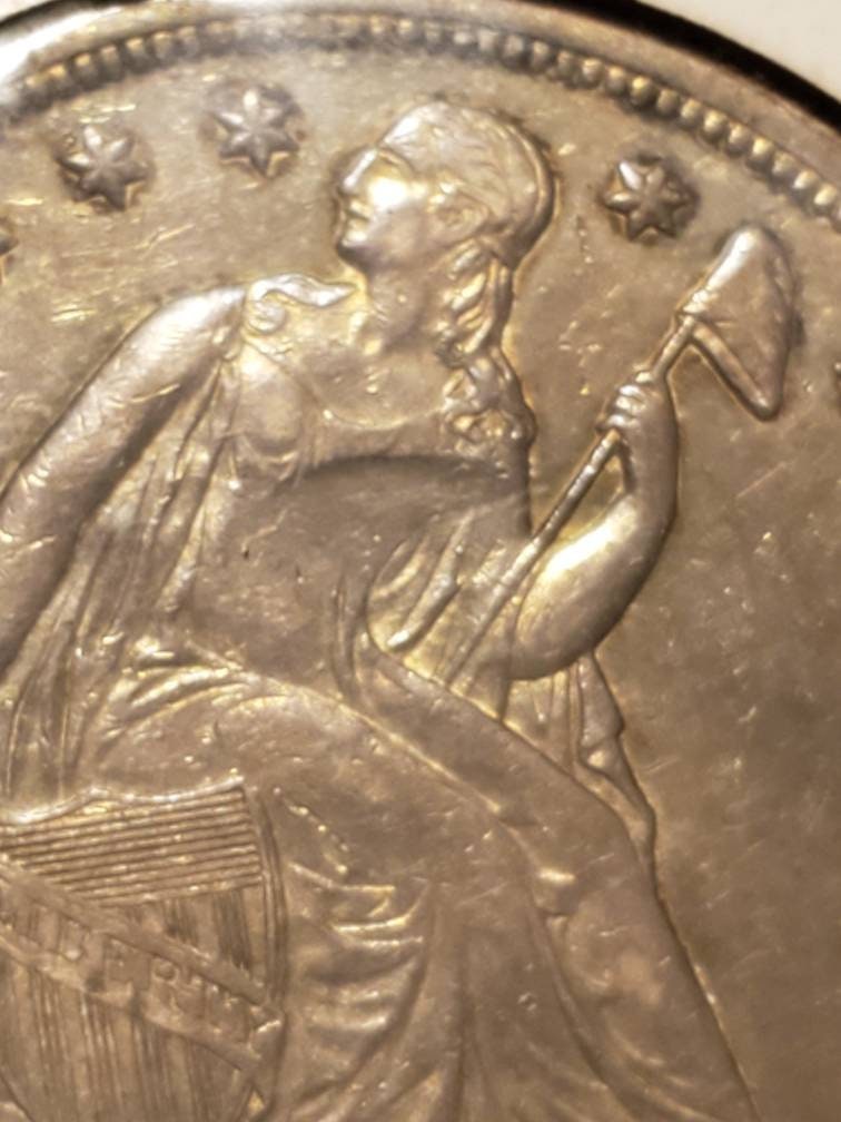 1847 Seated Liberty Silver Dollar Coin - Local Pickup Only in East Aurora, NY