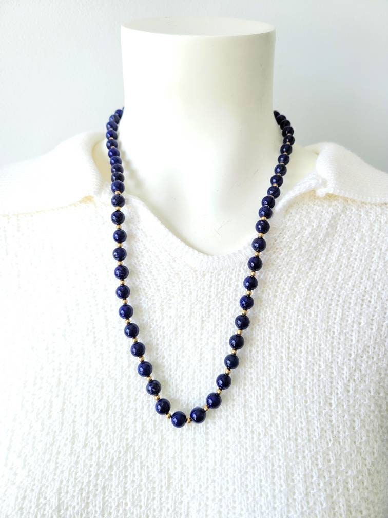 Vintage Blue Lapis Necklace