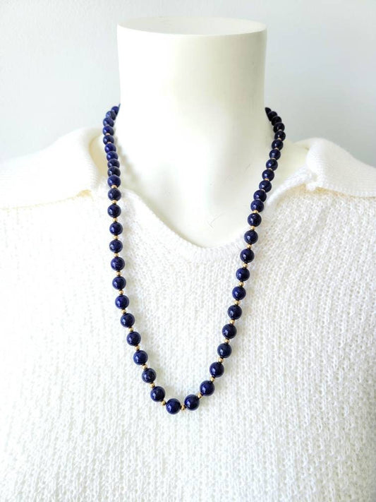 Vintage Blue Lapis Necklace