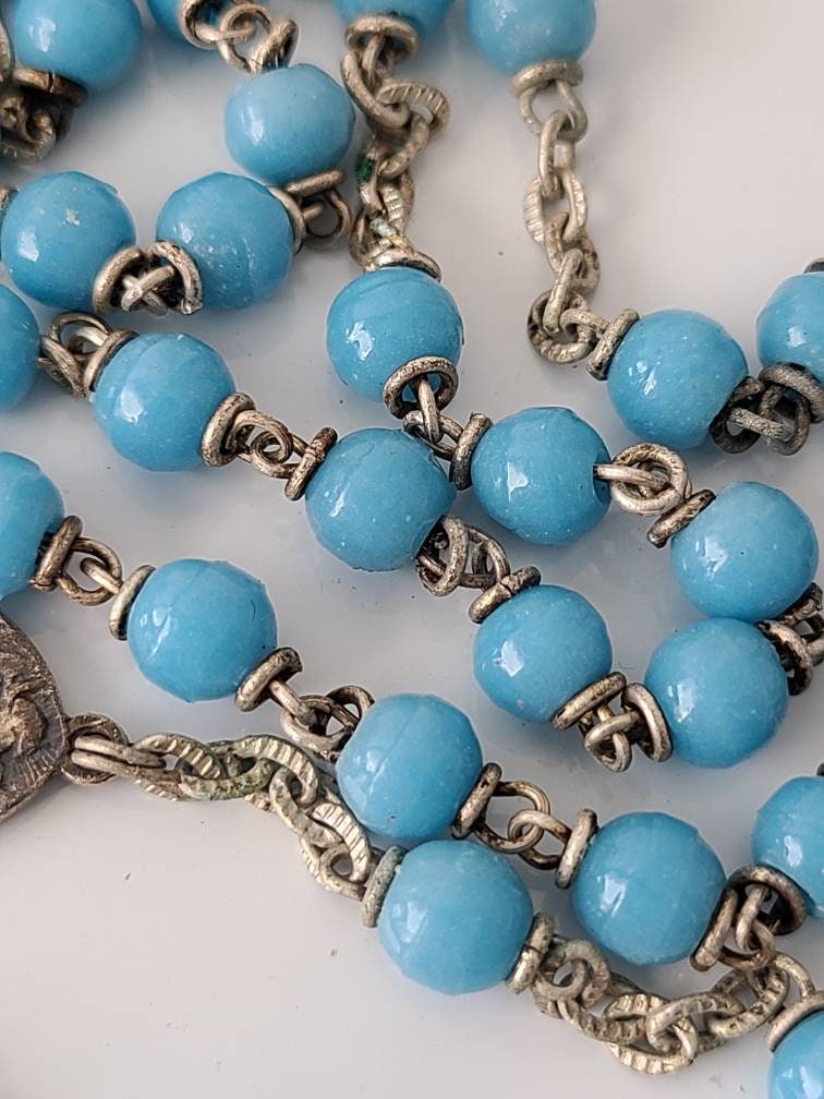 Vintage Italian ROME Sterling Rosary