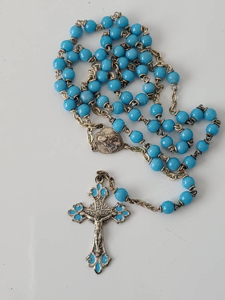 Vintage Italian ROME Sterling Rosary