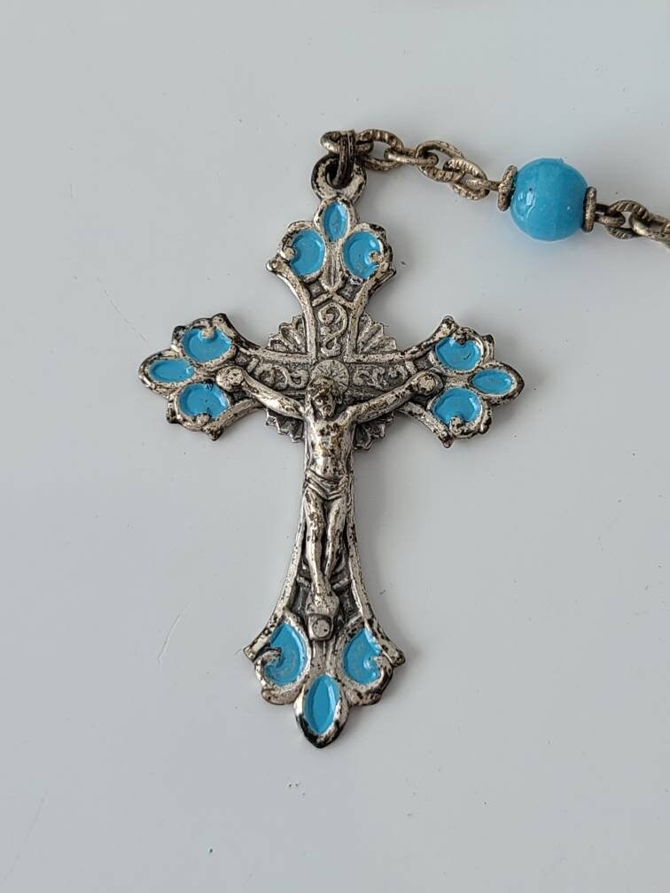 Vintage Italian ROME Sterling Rosary
