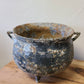 Antique Lord Venkateswara Statue Shrine w/ Footed Caldron Pot