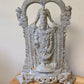 Antique Lord Venkateswara Statue Shrine w/ Footed Caldron Pot