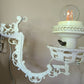 Victorian Repurposed Cast Iron Oil Lamp Holder and Light