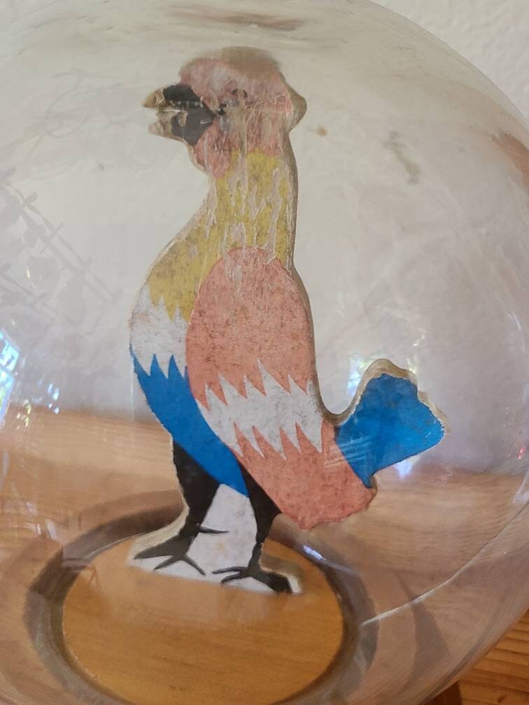 Vintage Glass Bubble Chicken Banks
