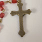 Vintage Red Fauceted Bead Rosary