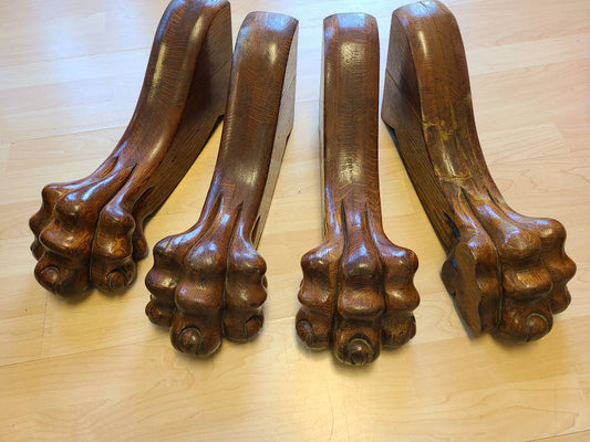 Oak Claw Foot Table Legs *Repurpose*