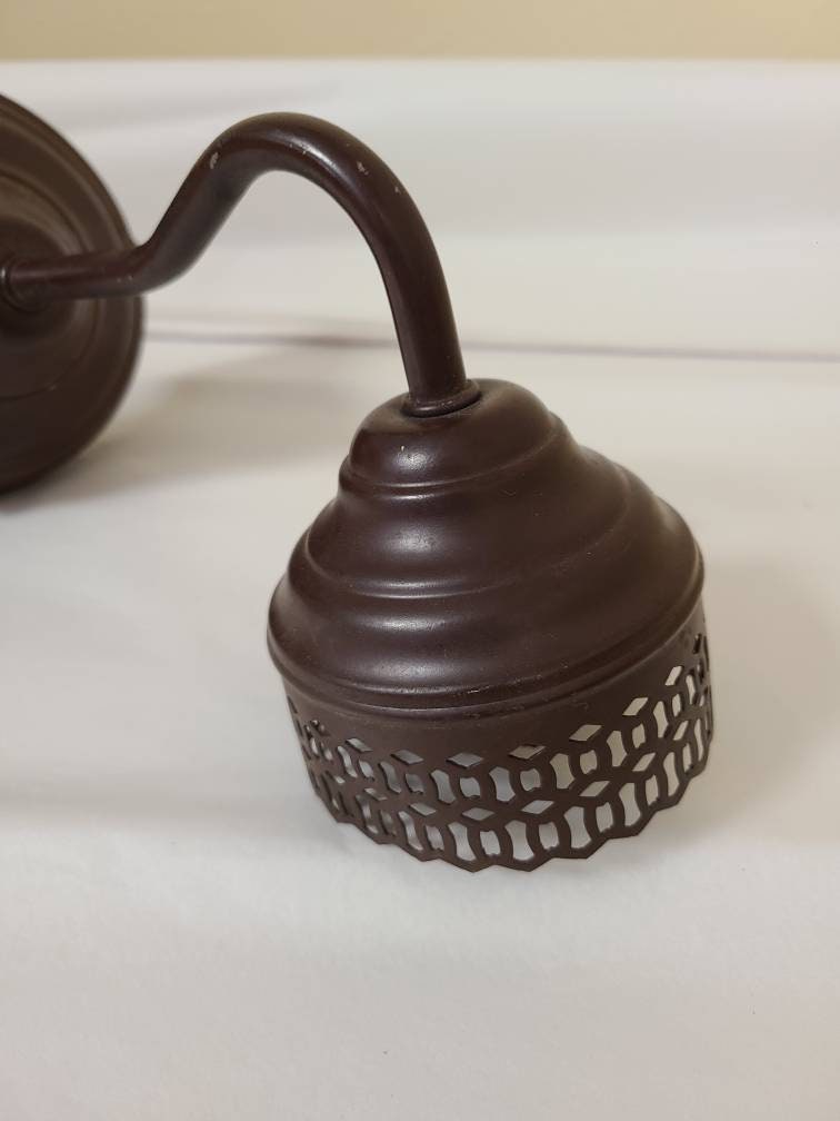 Vintage Ornate Brown Wall Sconce