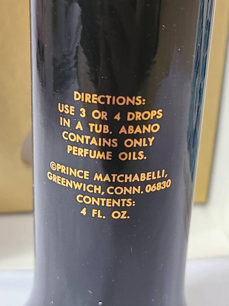 Abano Prince Matchabelli Perfumed Bath Oil