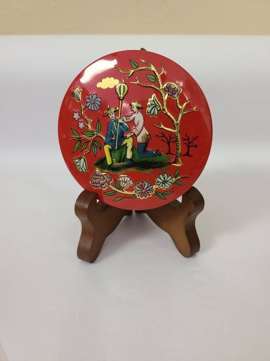 Vintage Baret Ware Red Tin