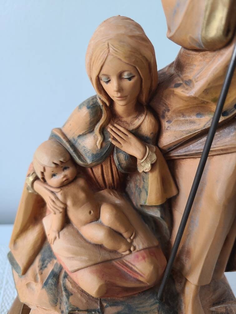 Simonelli Religious Wood Music Box - Silent Night - Depose Italy