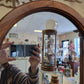Vintage Wood Shaving Makeup Mirror