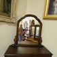 Mahogany Shaving Vanity Mirror Stand