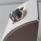 Sterling Silver (925) Abalone Bypass Ring