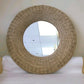 Wicker Round Mirror Hand-woven