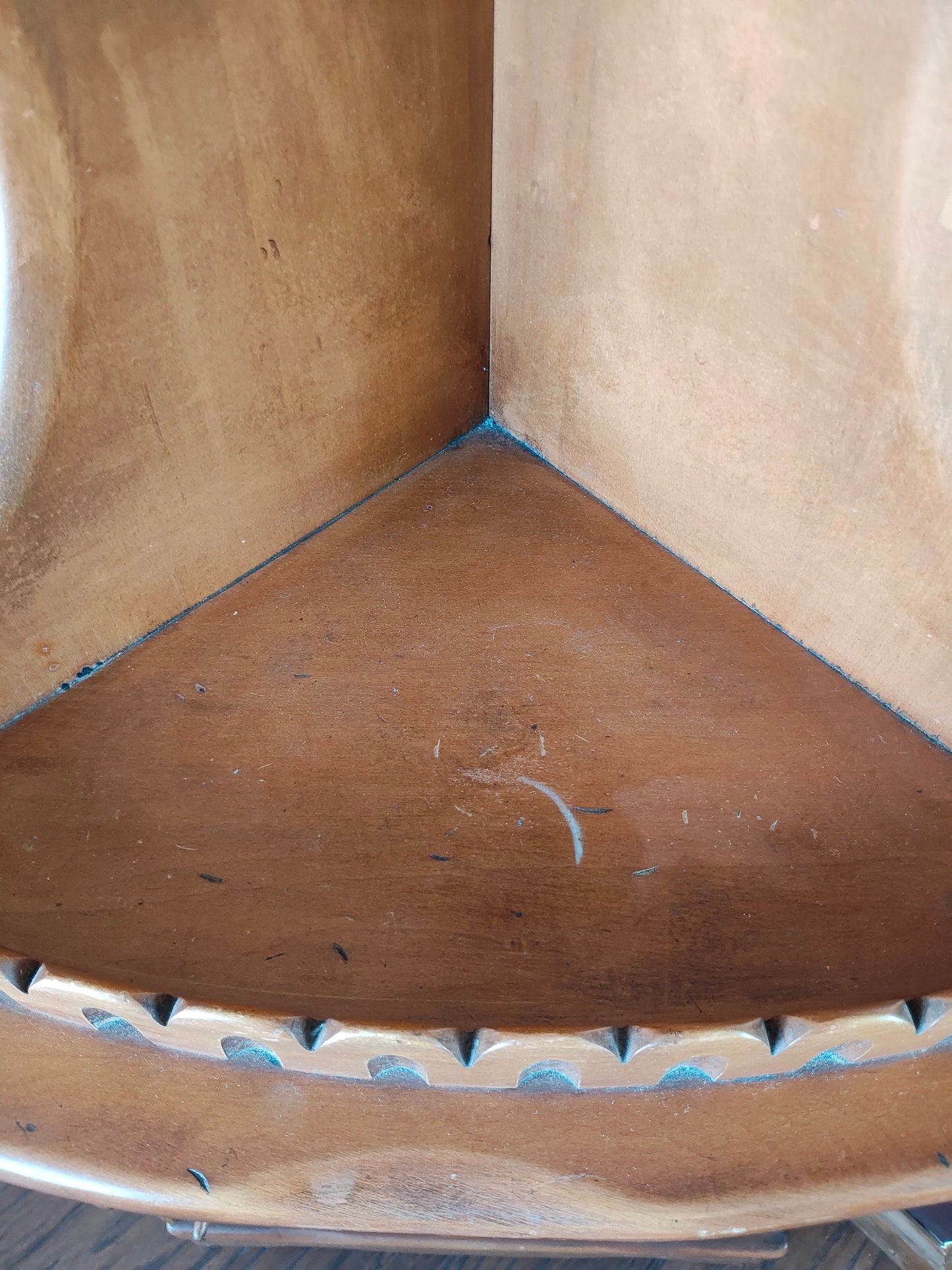 Vintage Corner Maple Curio Shelf - *Local Pickup Only, in East Aurora, NY*