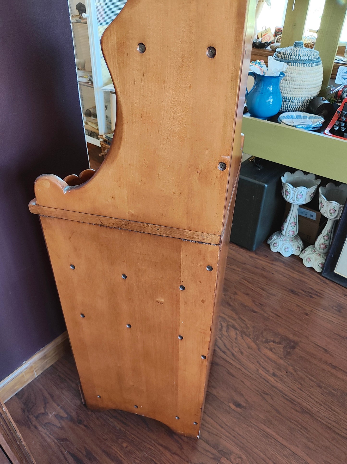 Vintage Corner Maple Curio Shelf - *Local Pickup Only, in East Aurora, NY*