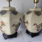 Porcelain Floral Chinese Lamps