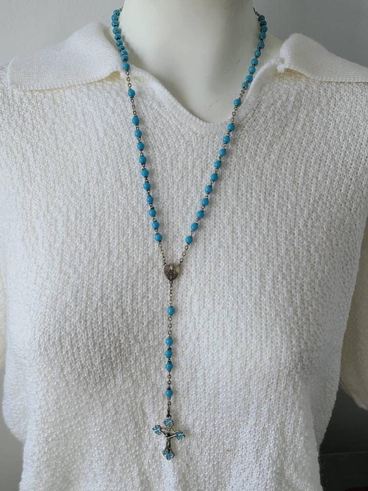 Vintage Italian ROME Sterling Rosary