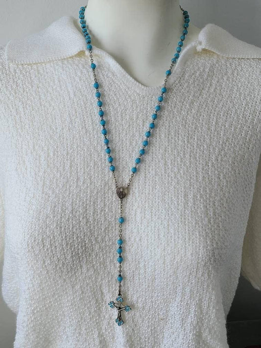Vintage Italian ROME Sterling Rosary