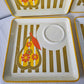 Mid Century Retro Sandwich Snack Plates