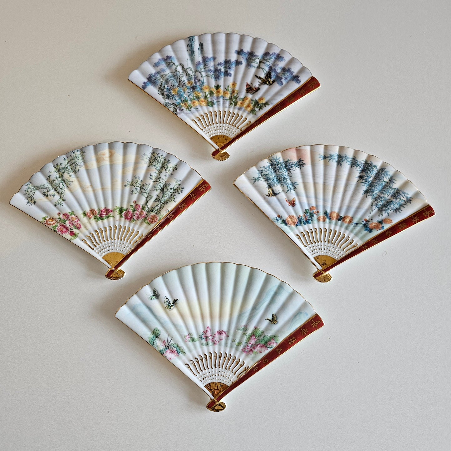Porcelain Fan Decor Bradford Exchange