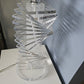 Vintage Helix Clear Lucite Table Lamp