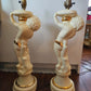Cherub Porcelain Ceramic Table Lamps